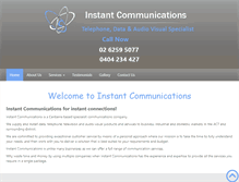 Tablet Screenshot of instantcommunications.com.au